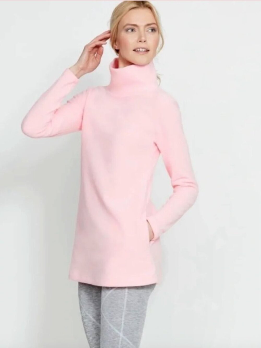 Dudley Stephens Light Pink Turtleneck
